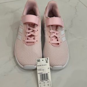 Girls adidas pink sneaker, new. Size 2